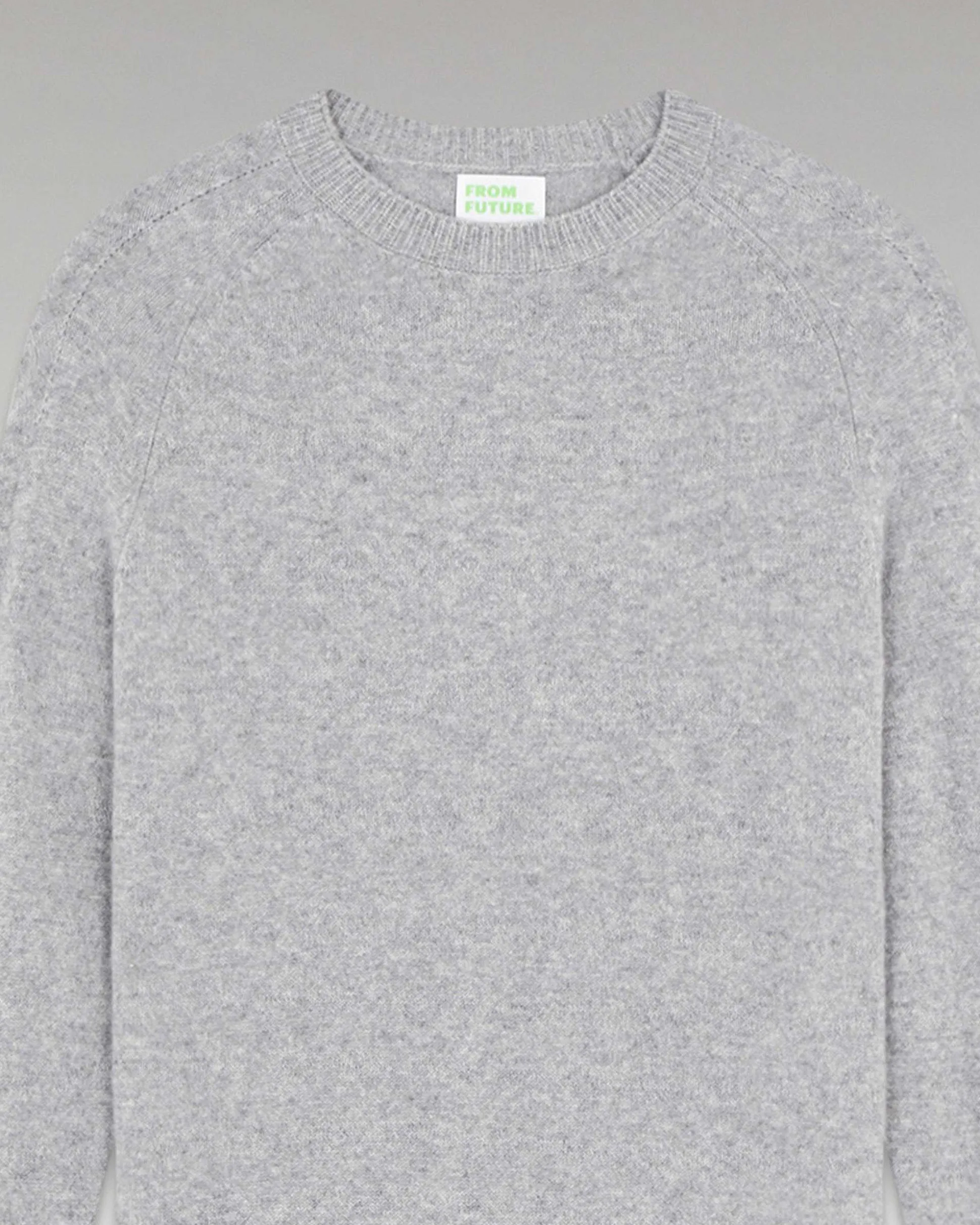 Pull Col Rond Oversize Leger