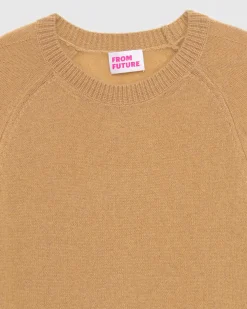 Pull Col Rond Oversize Leger