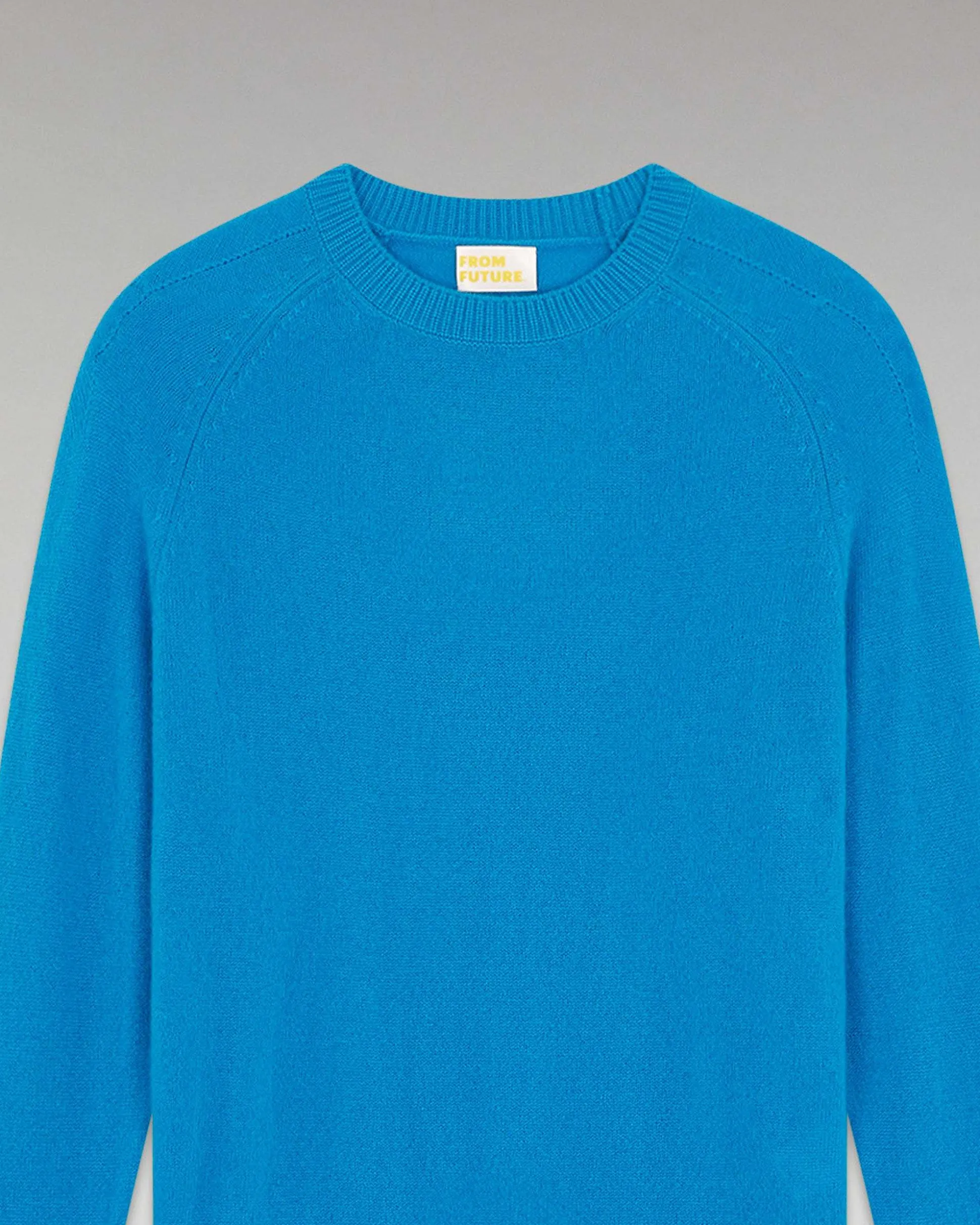 Pull Col Rond Oversize Leger