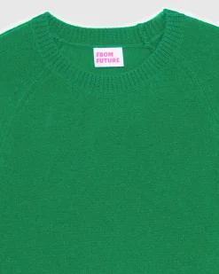 Pull Col Rond Oversize Leger