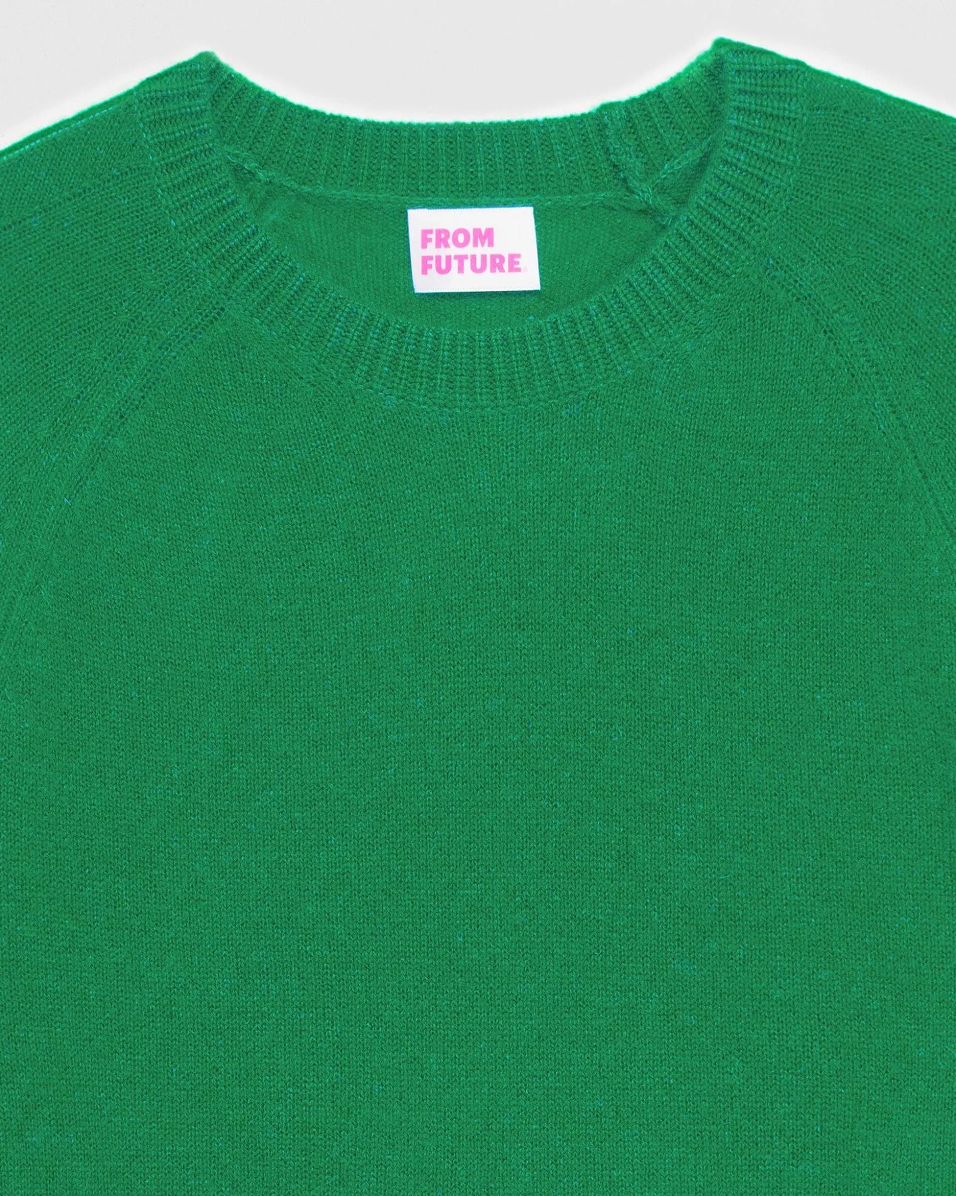 Pull Col Rond Oversize Leger