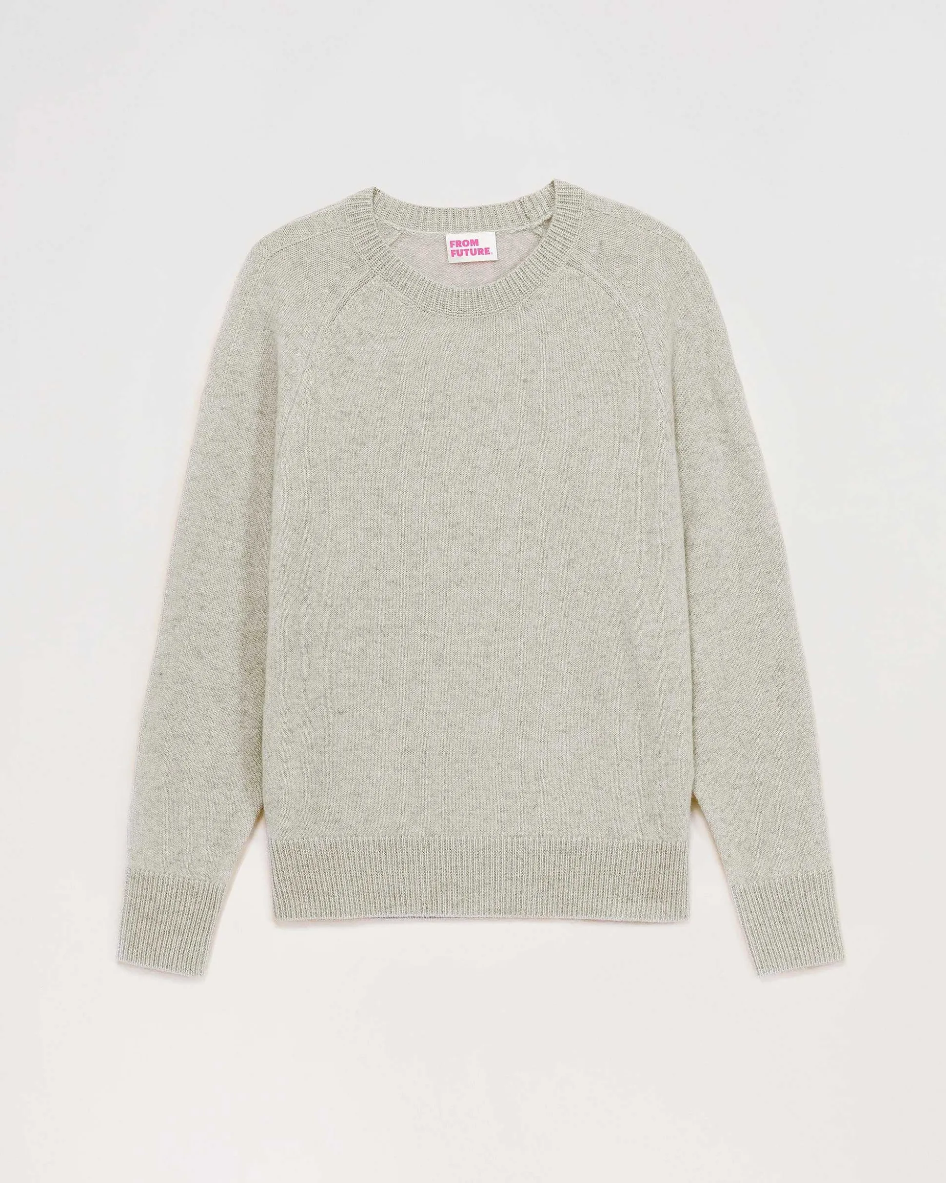 Pull Col Rond Oversize Leger