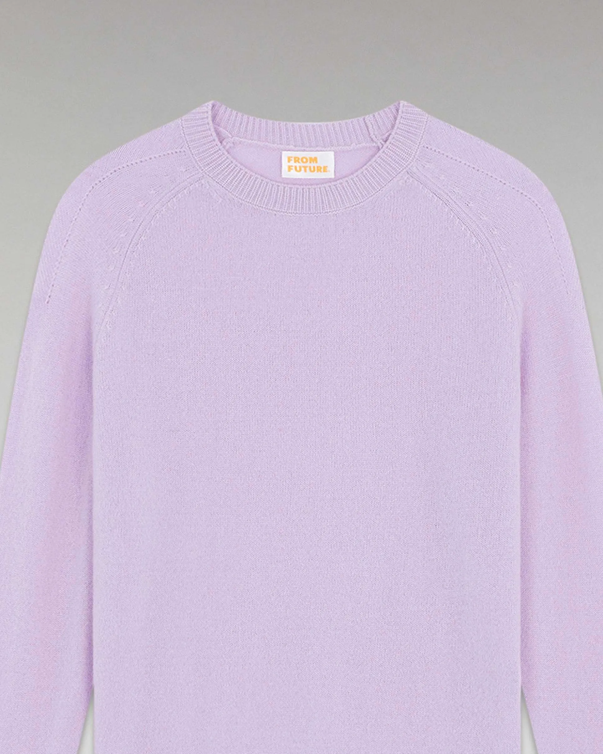 Pull Col Rond Oversize Leger