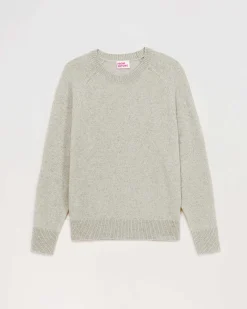 Pull Col Rond Oversize Leger