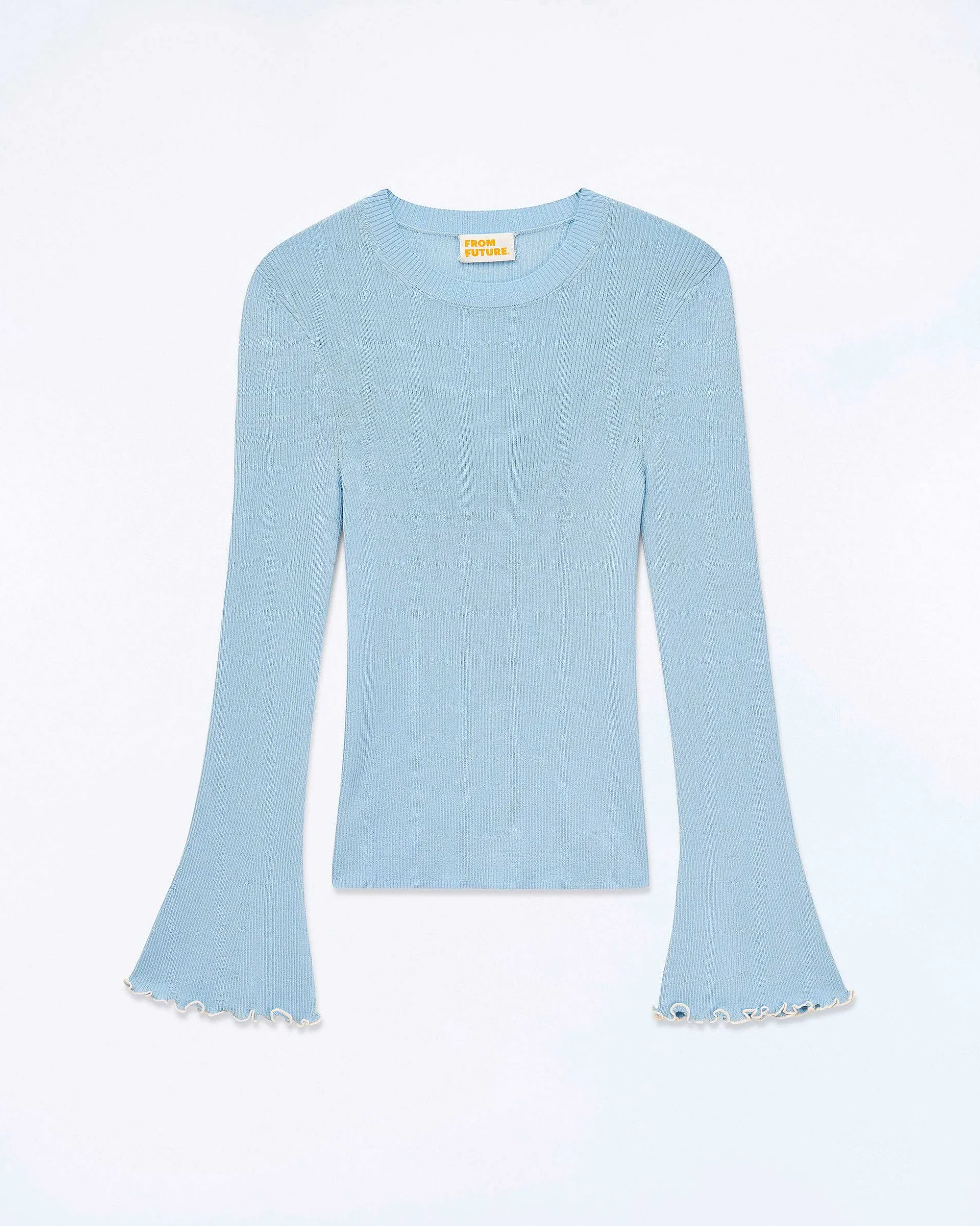 Pull Col Rond Point Bourdon Bicolore