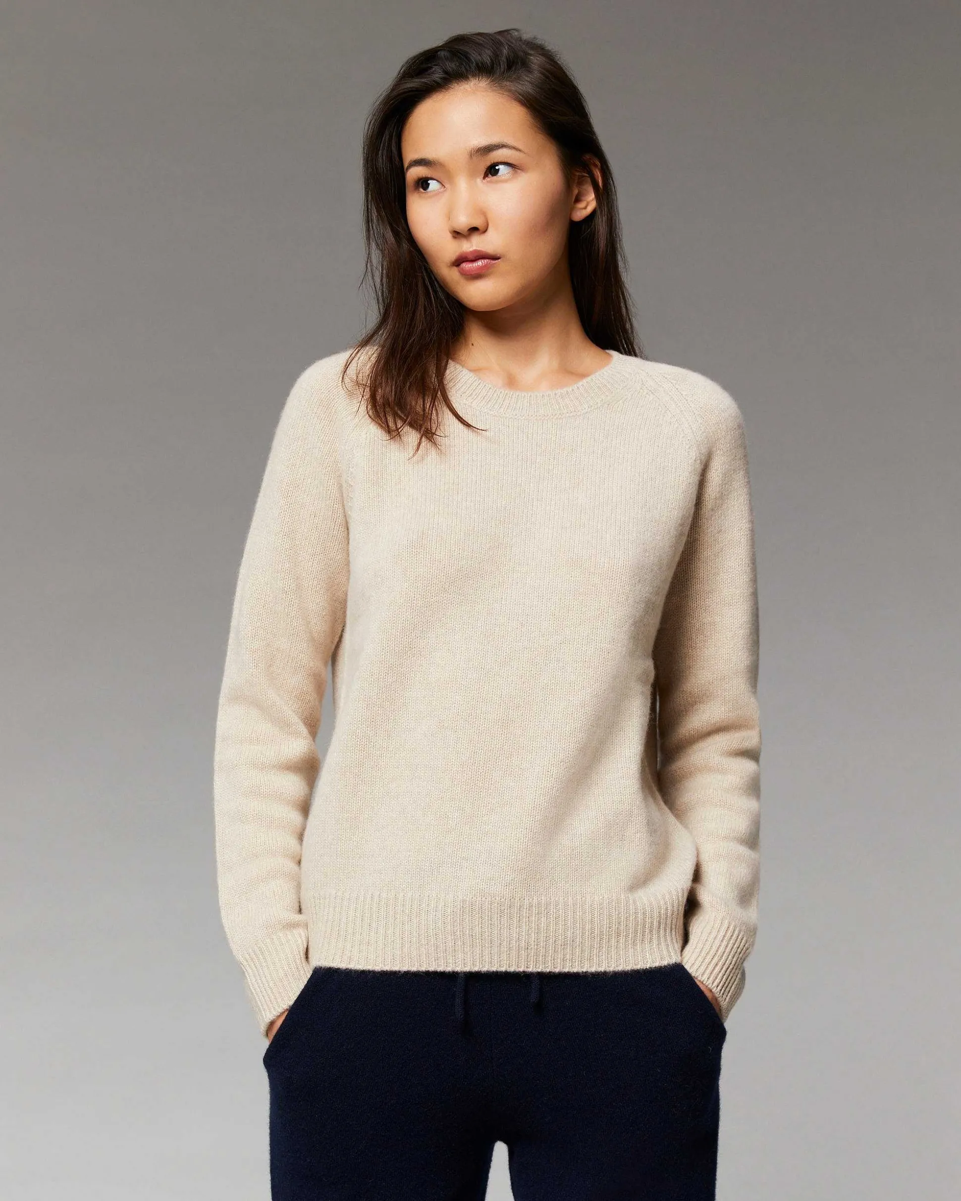 Pull Col Rond Raglan Oversize