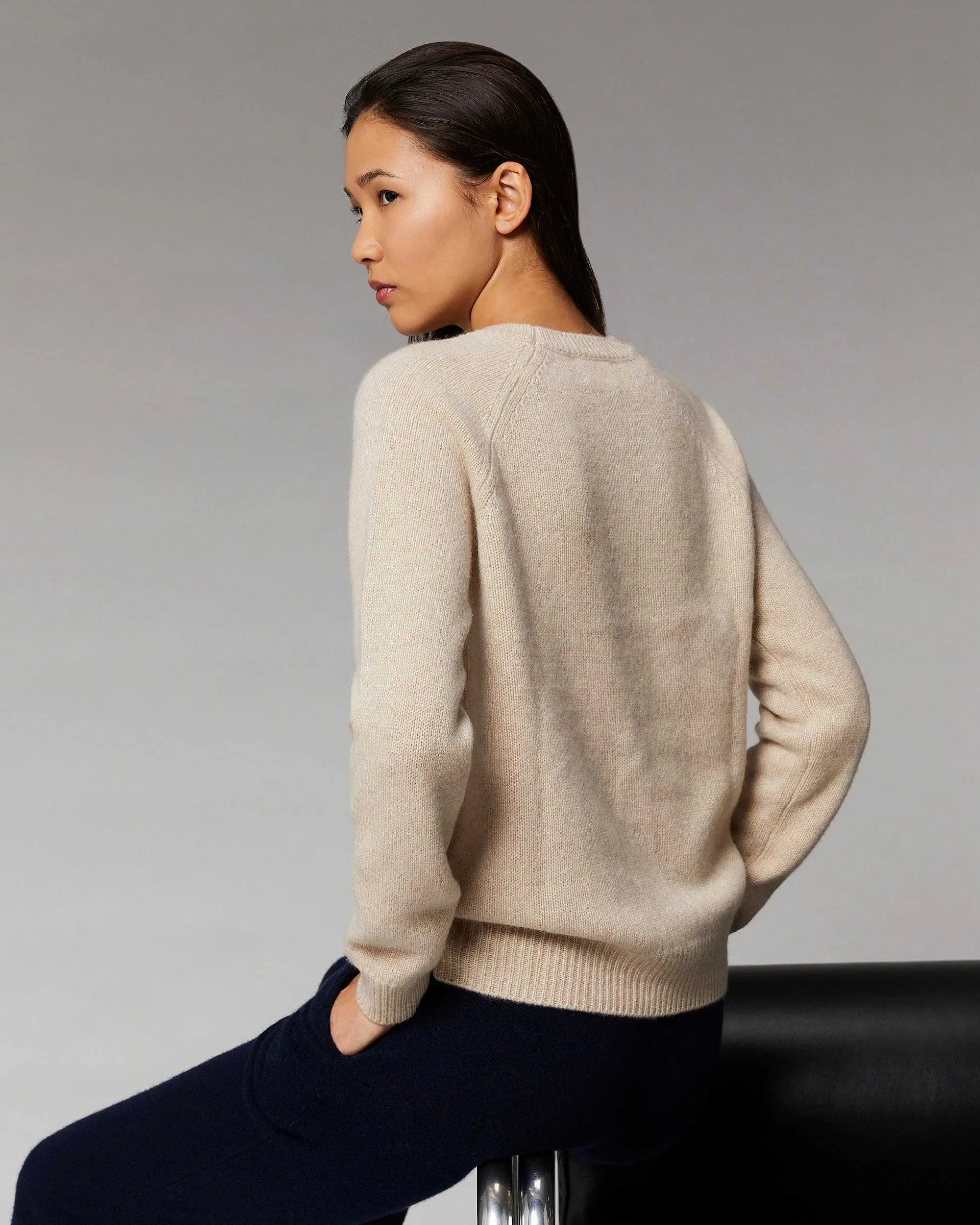 Pull Col Rond Raglan Oversize