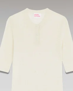 Pull Col Rond Seconde Peau Manches Courtes