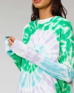 Pull Col Rond Tie And Dye