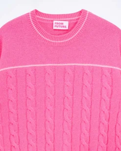 Pull Col Rond Torsades Future