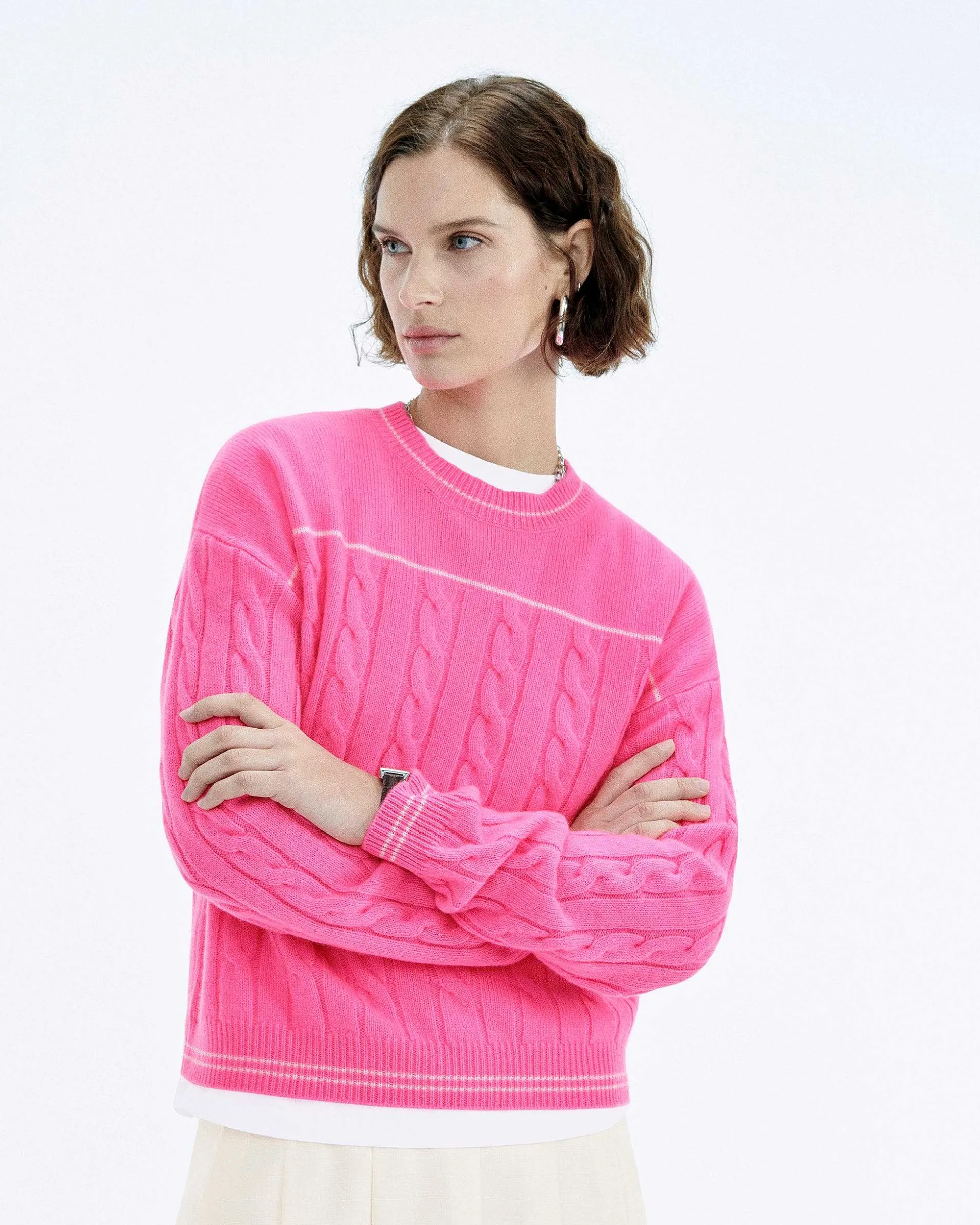 Pull Col Rond Torsades Future