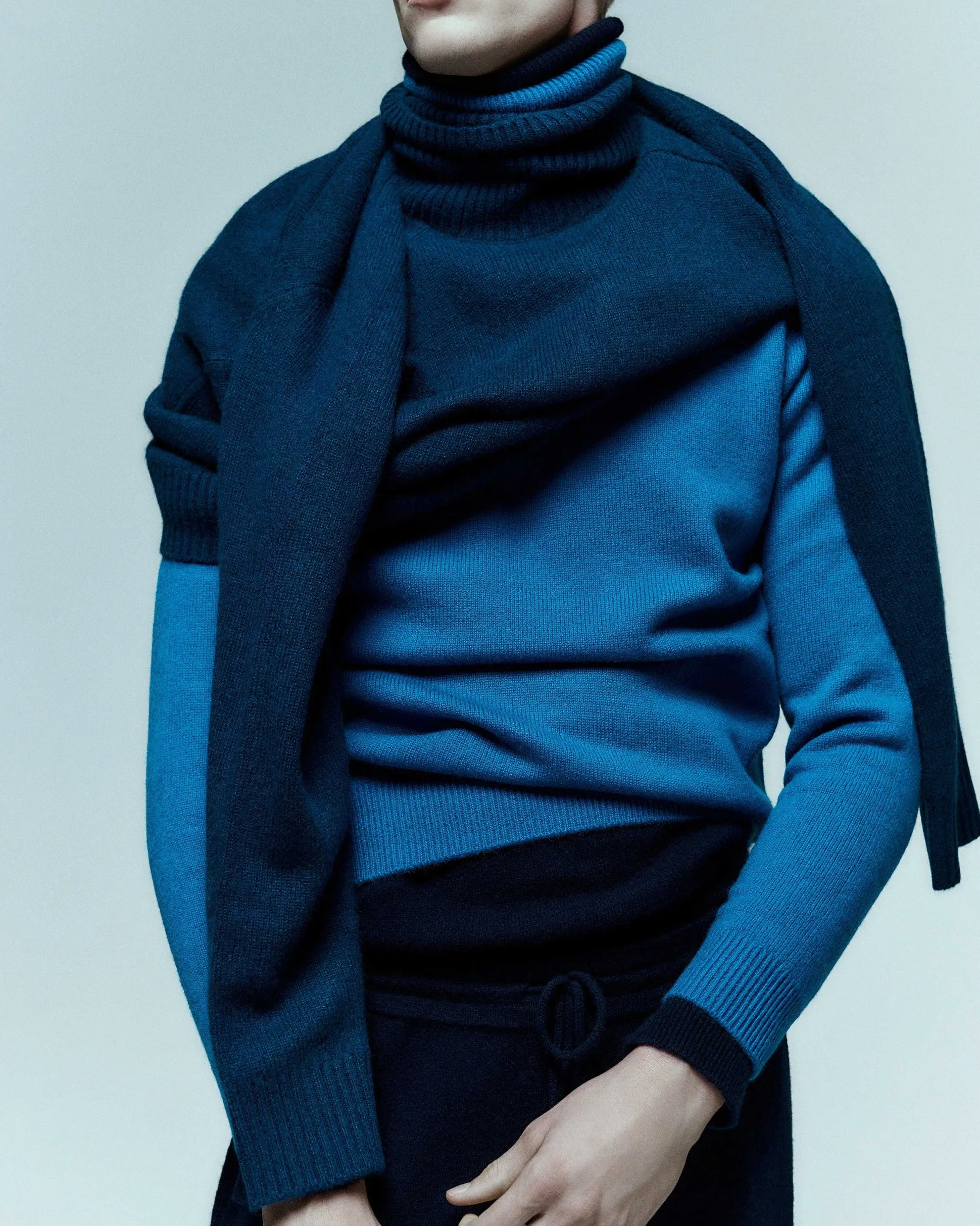 Pull Col Roule Basique Epais