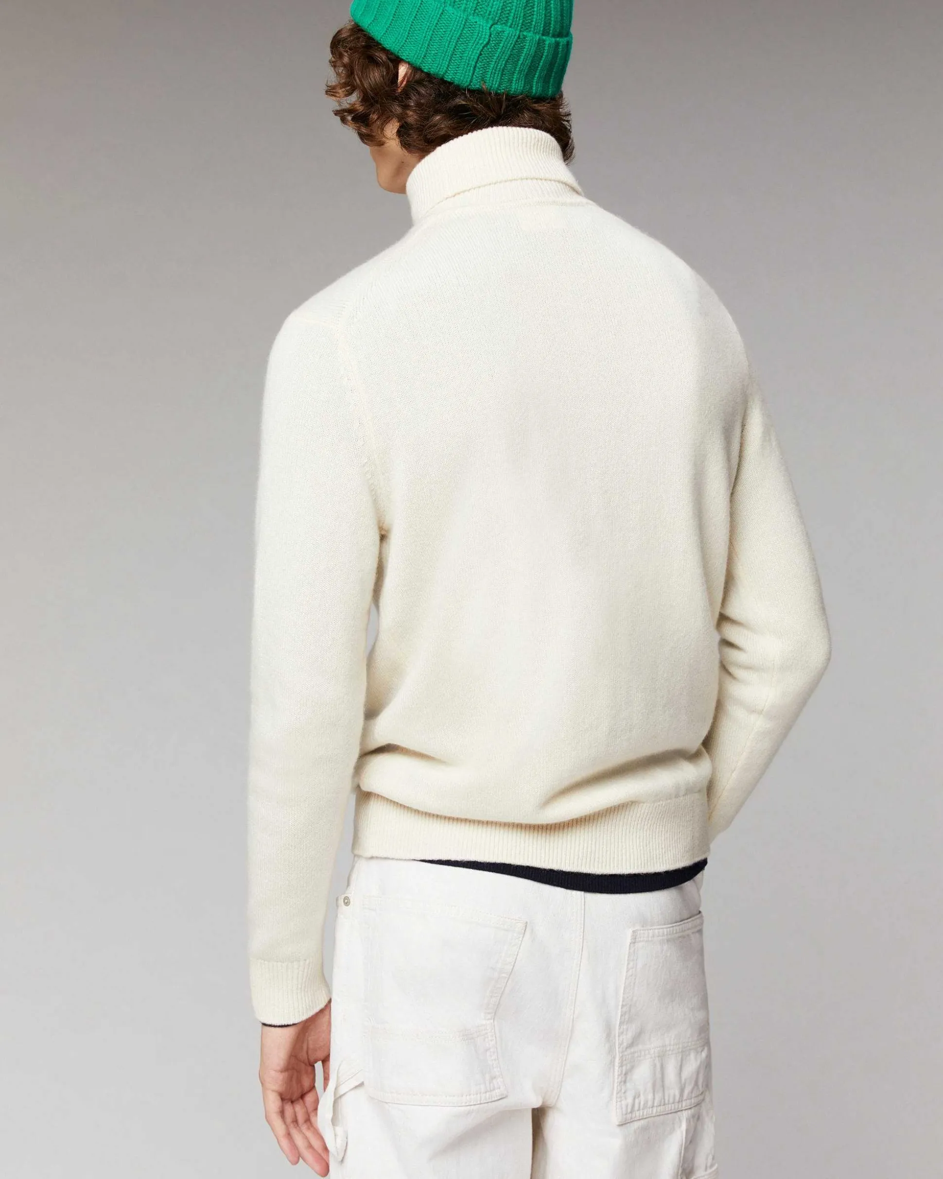 Pull Col Roule Basique Epais