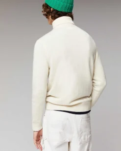 Pull Col Roule Basique Epais