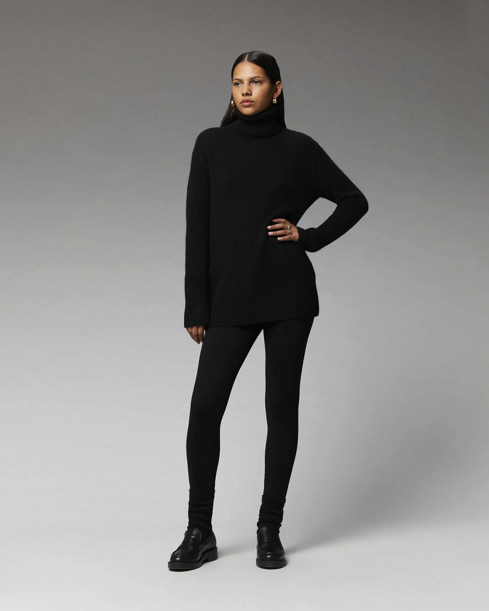 Pull Col Roule Oversize