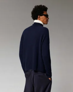 Pull Col Roule Oversize Leger