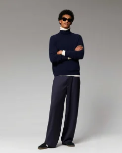 Pull Col Roule Oversize Leger