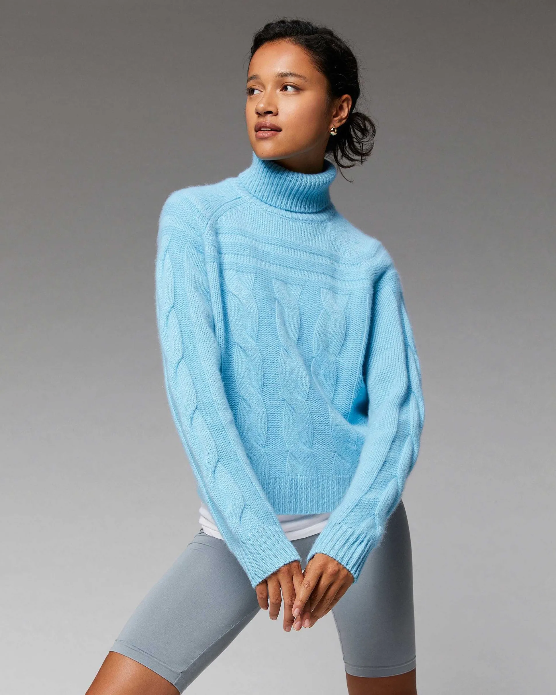 Pull Col Roule Torsades Epais