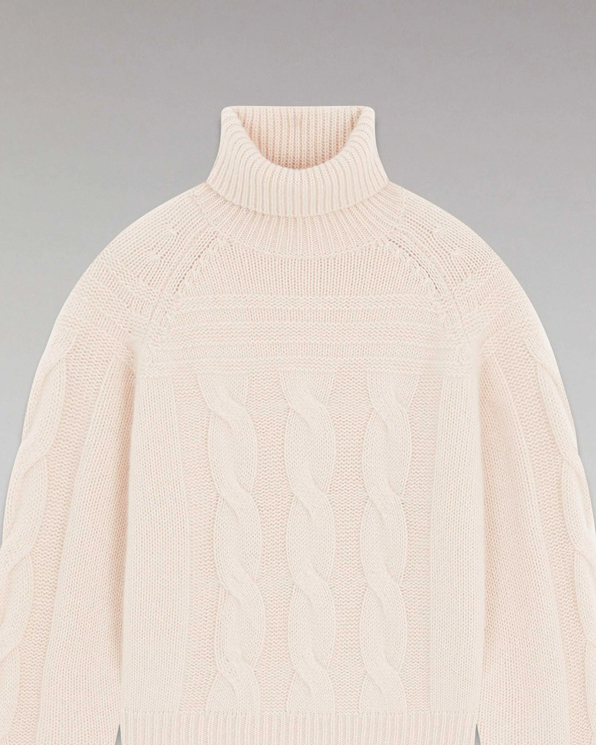 Pull Col Roule Torsades Epais