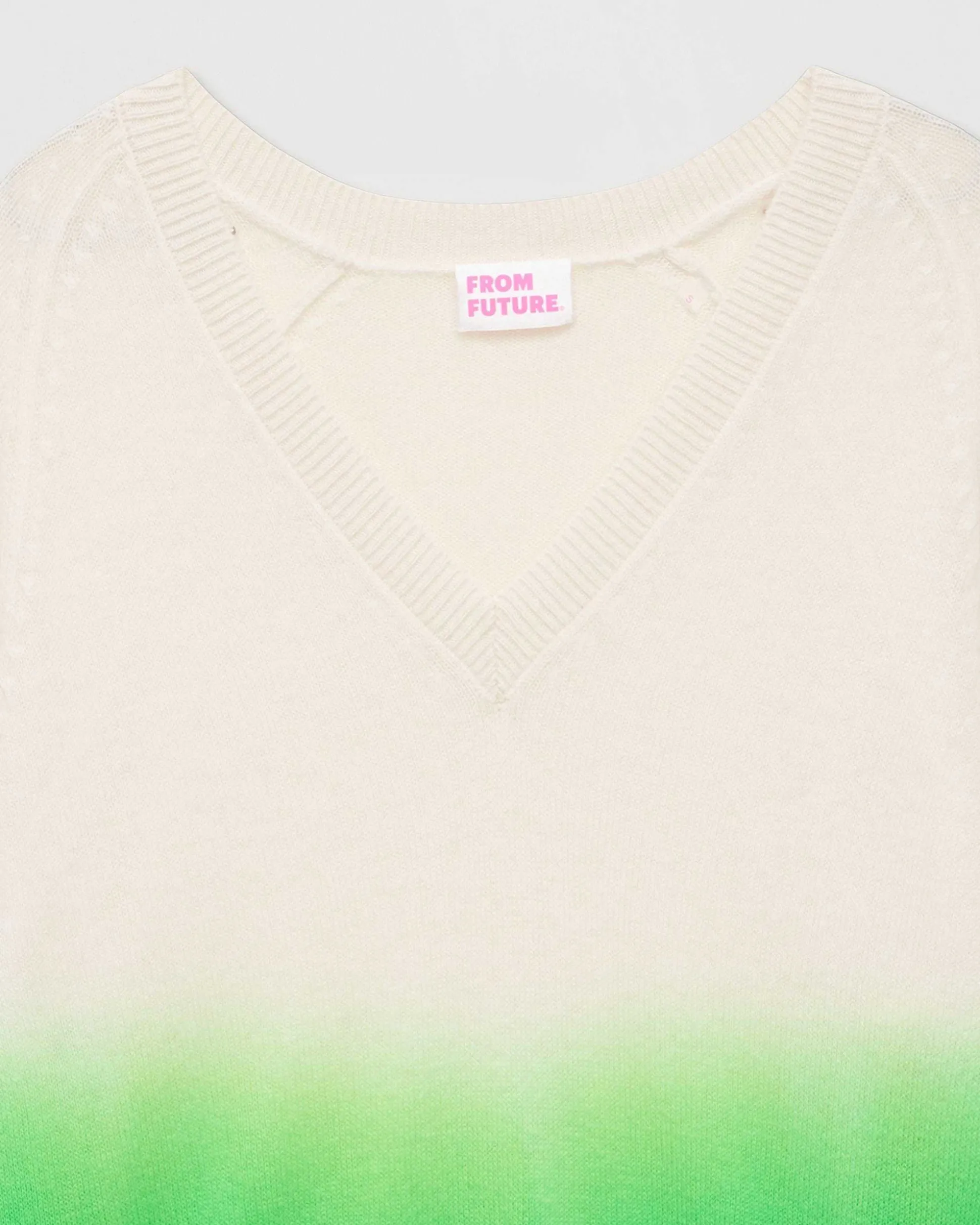 Pull Col V Dip Dye Leger