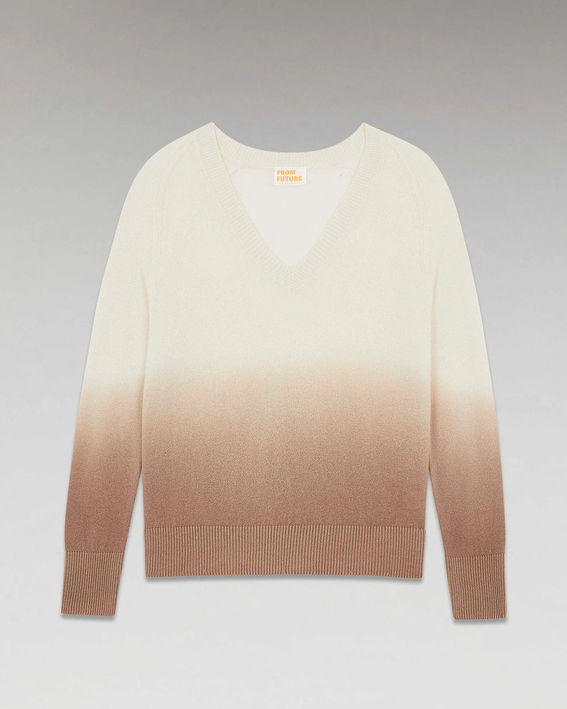 Pull Col V Dip Dye Leger