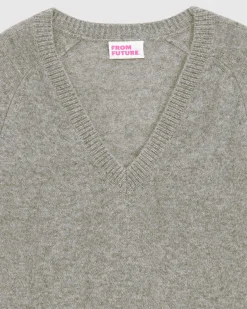 Pull Col V Oversize Leger