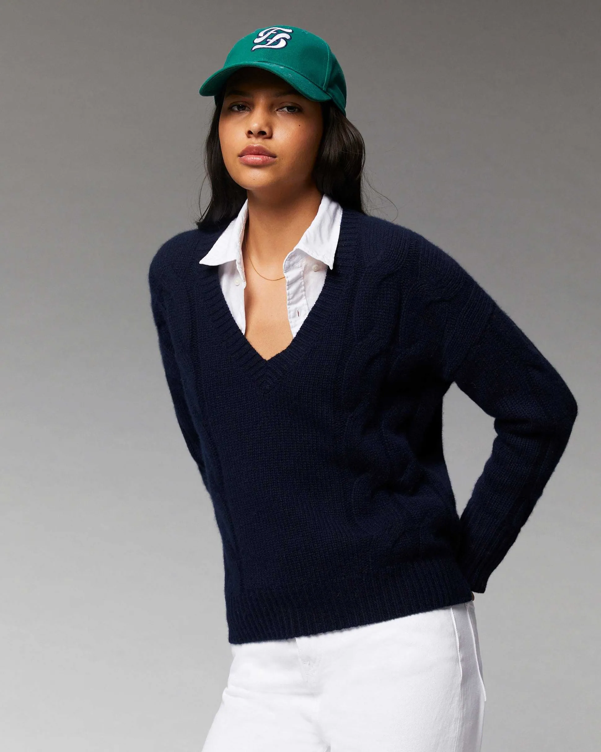 Pull Col V Torsades Epais