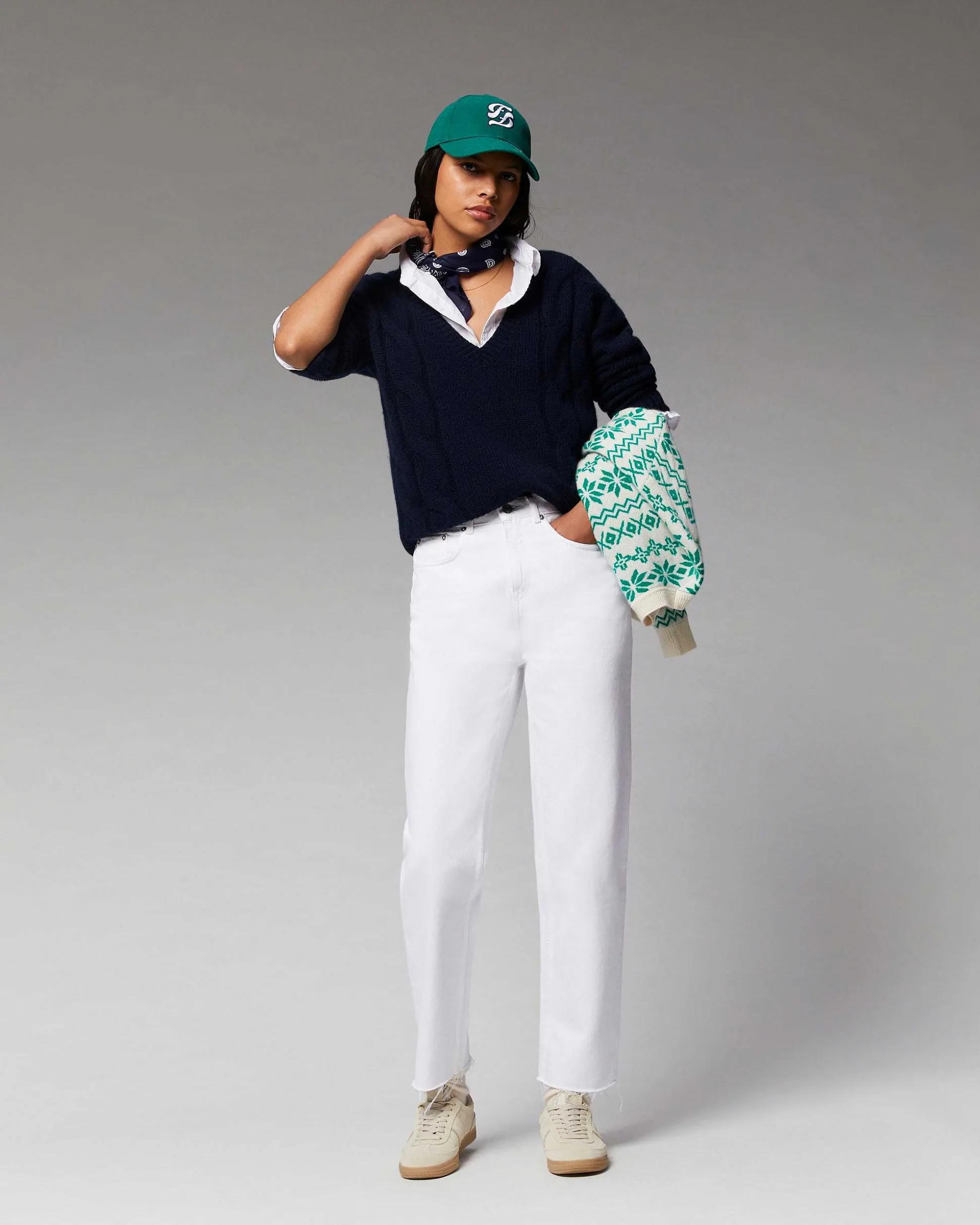 Pull Col V Torsades Epais