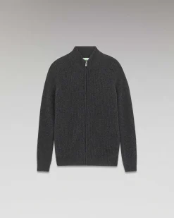 Pull Gilet A Cotes Zippe