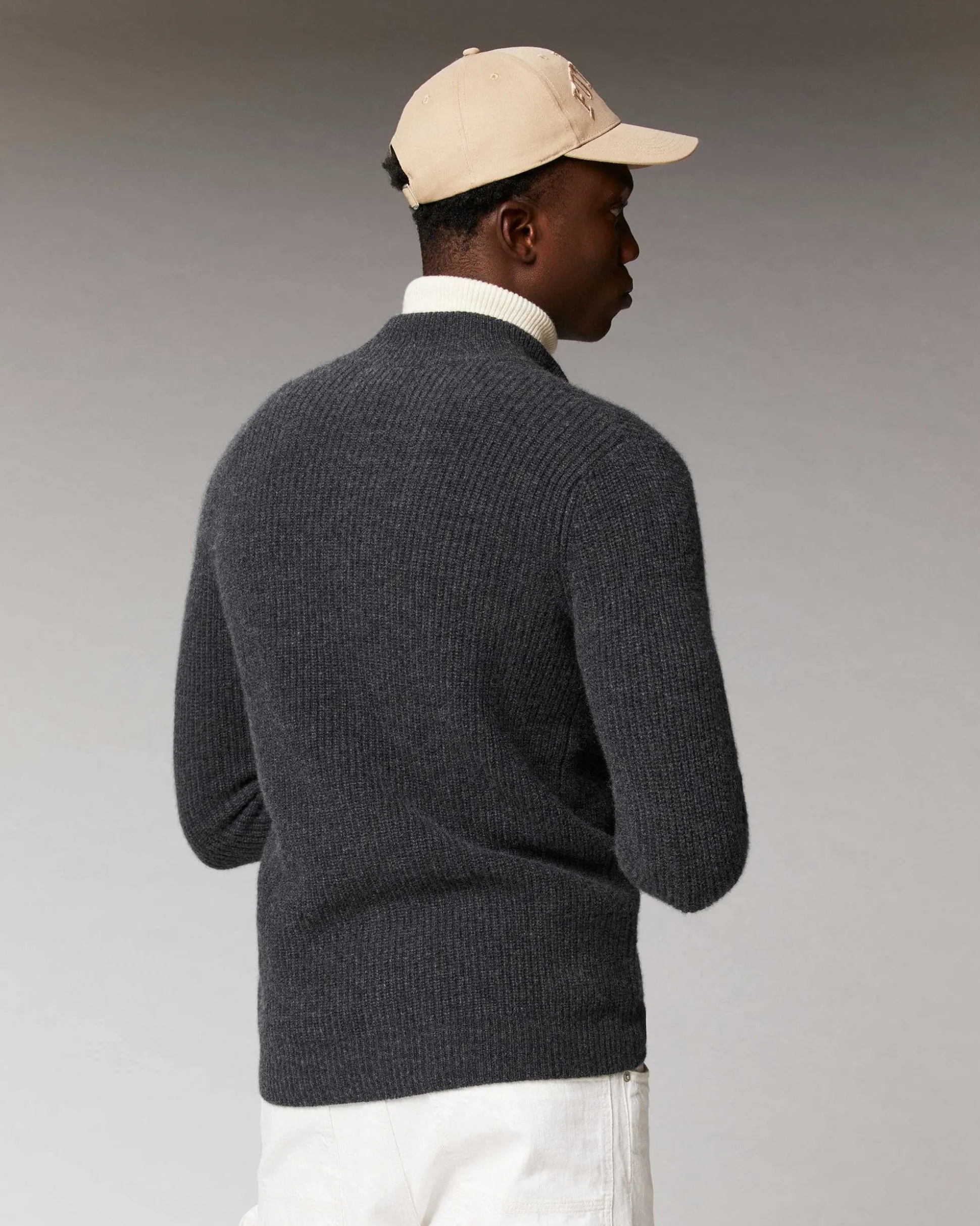 Pull Gilet A Cotes Zippe