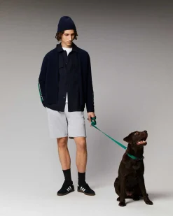 Pull Gilet Zippe Bandes Bicolore