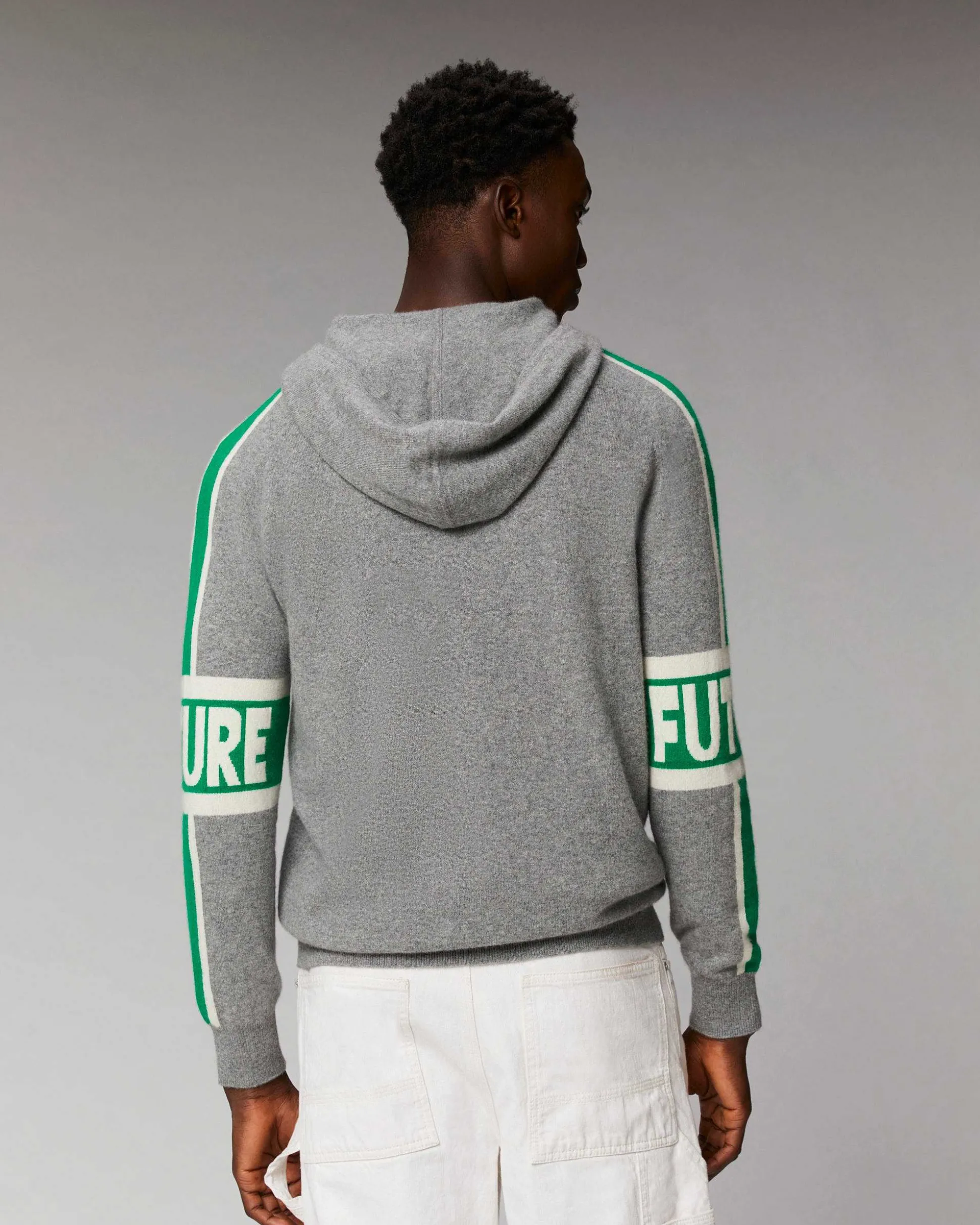 Pull Hoodie Bandes Bicolore Future