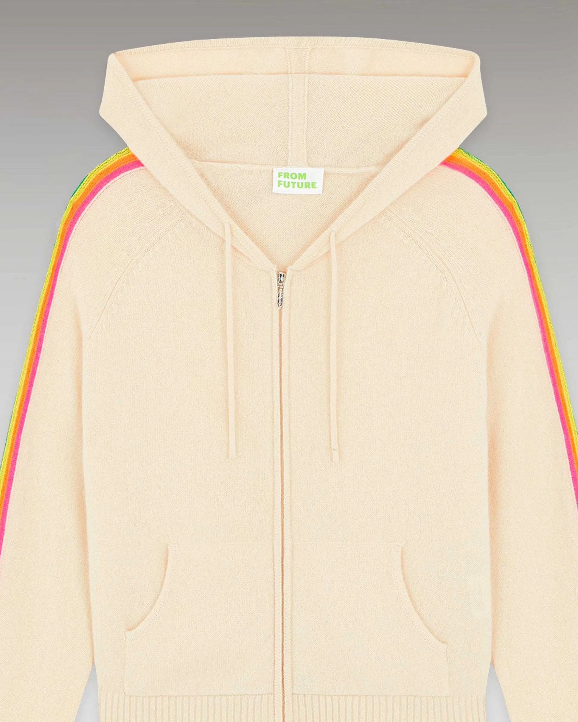 Pull Hoodie Bandes Manches Multico Leger