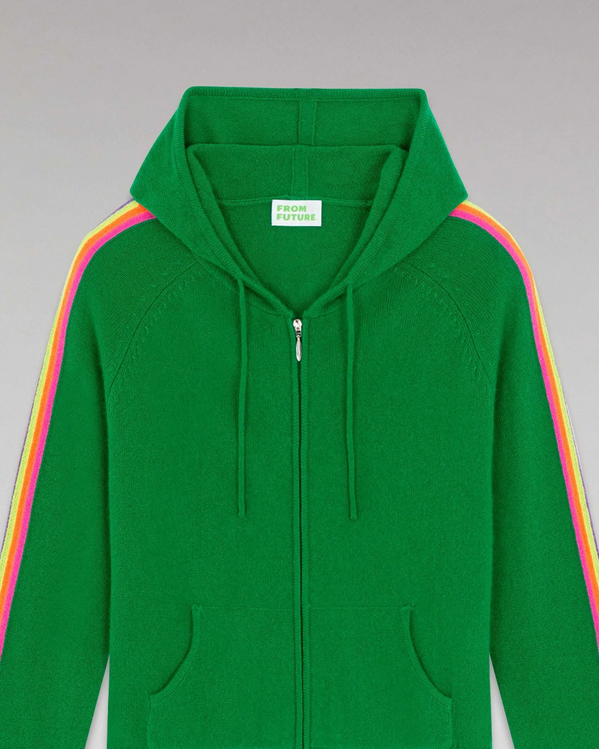 Pull Hoodie Bandes Manches Multico Leger