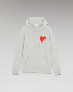 Pull Hoodie Coeur Leger