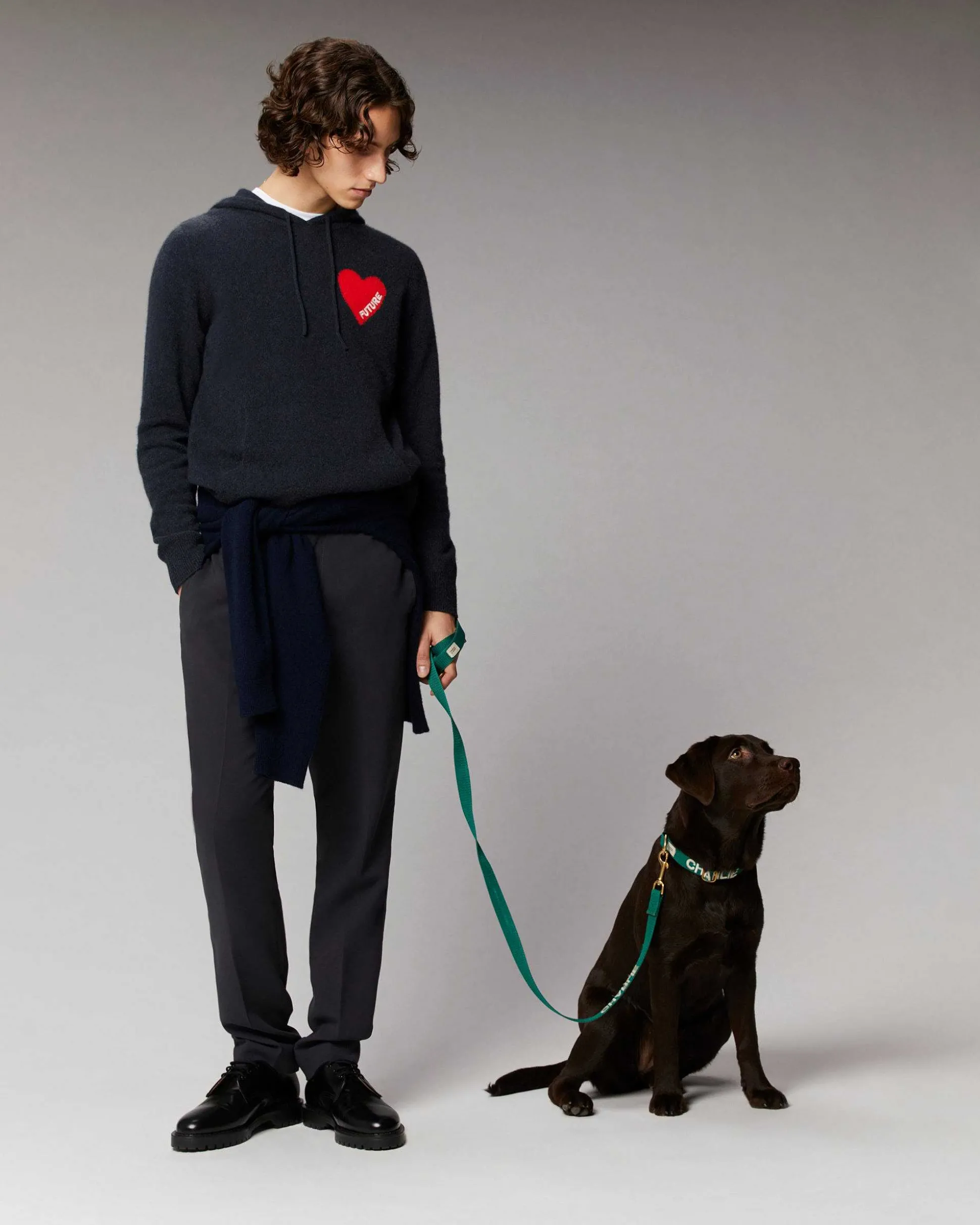 Pull Hoodie Coeur Leger