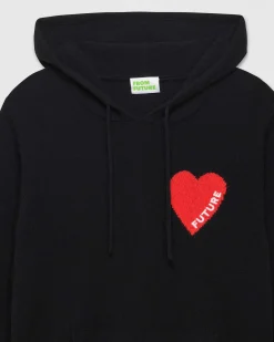 Pull Hoodie Coeur Leger