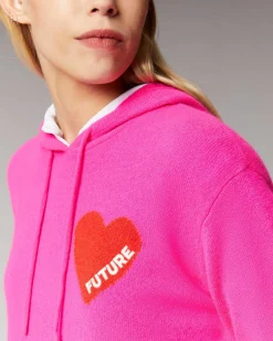 Pull Hoodie Coeur Leger