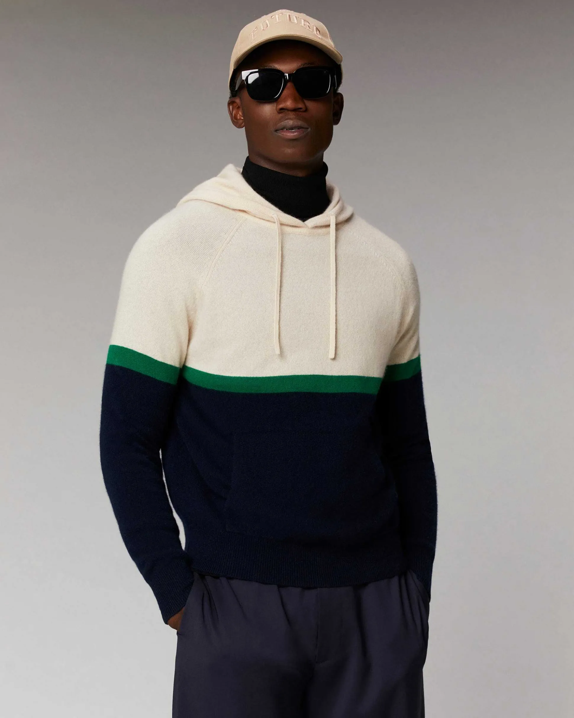 Pull Hoodie Color Block