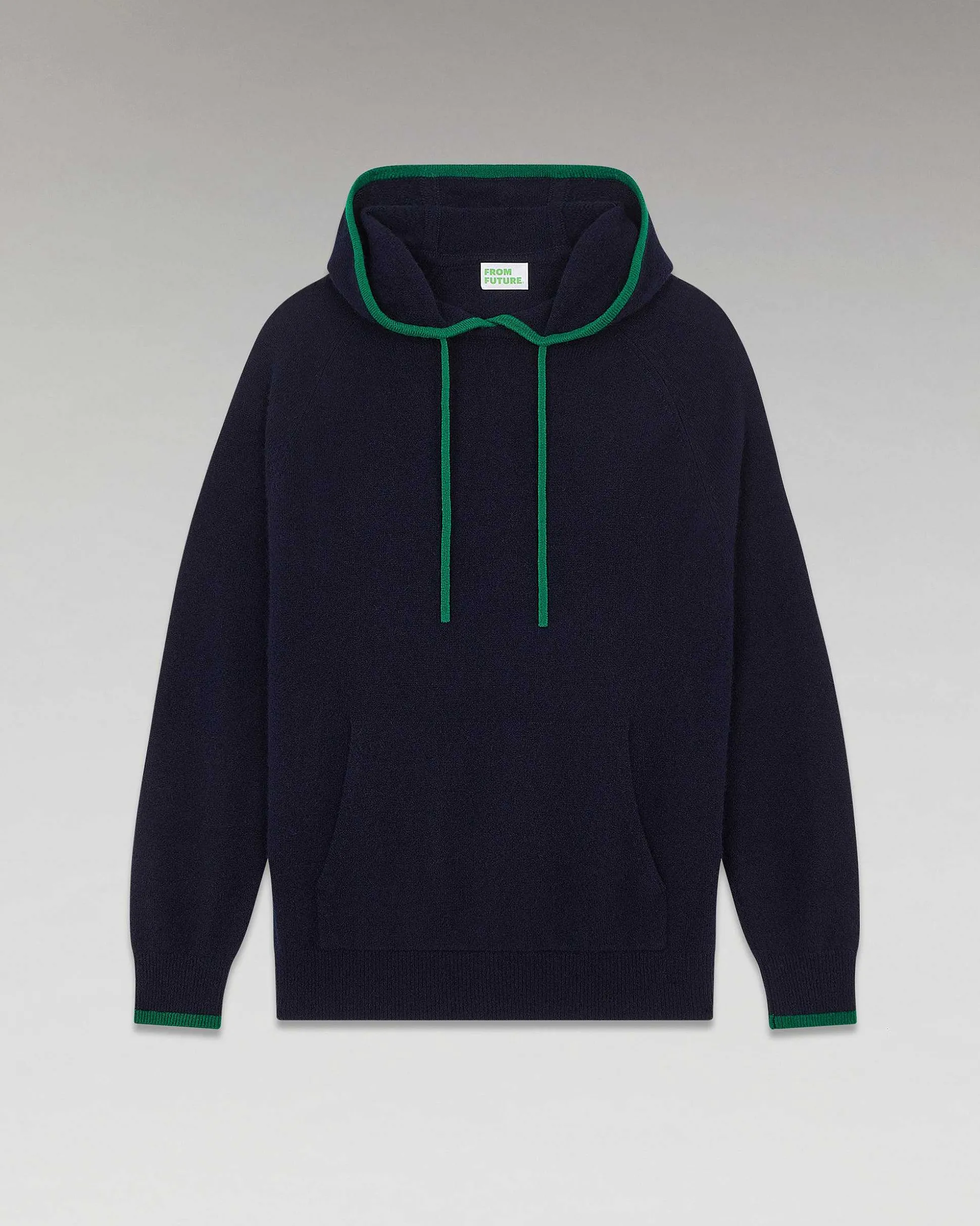 Pull Hoodie Liserets Contrastes Leger