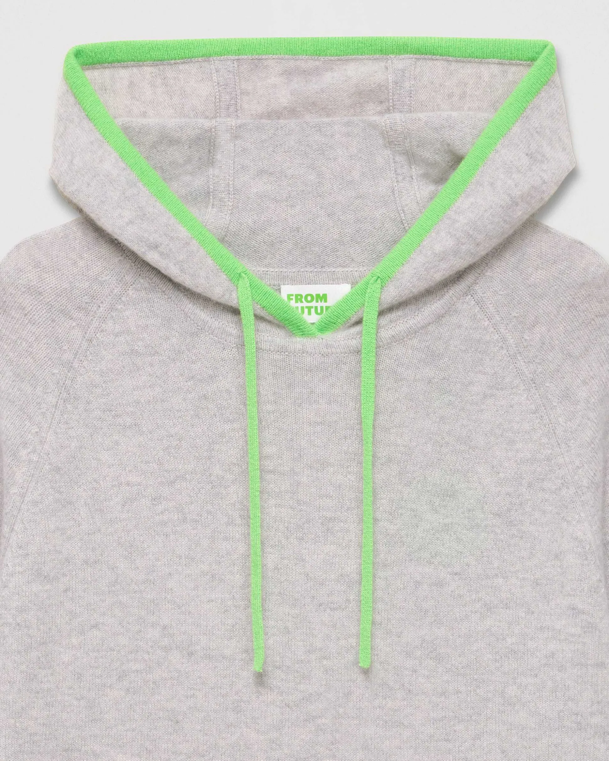 Pull Hoodie Liserets Contrastes Leger