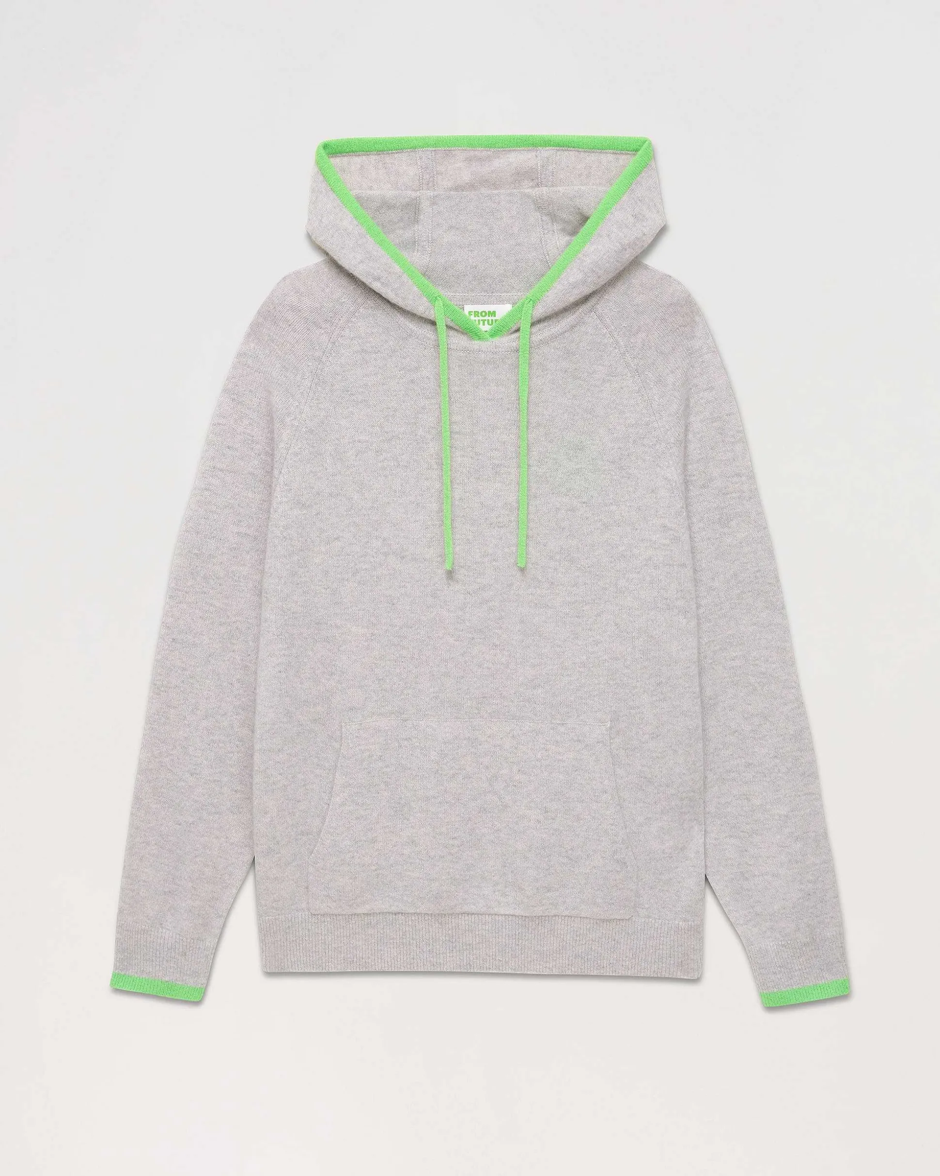 Pull Hoodie Liserets Contrastes Leger
