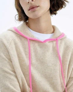 Pull Hoodie Oversize Liserets Contrastes