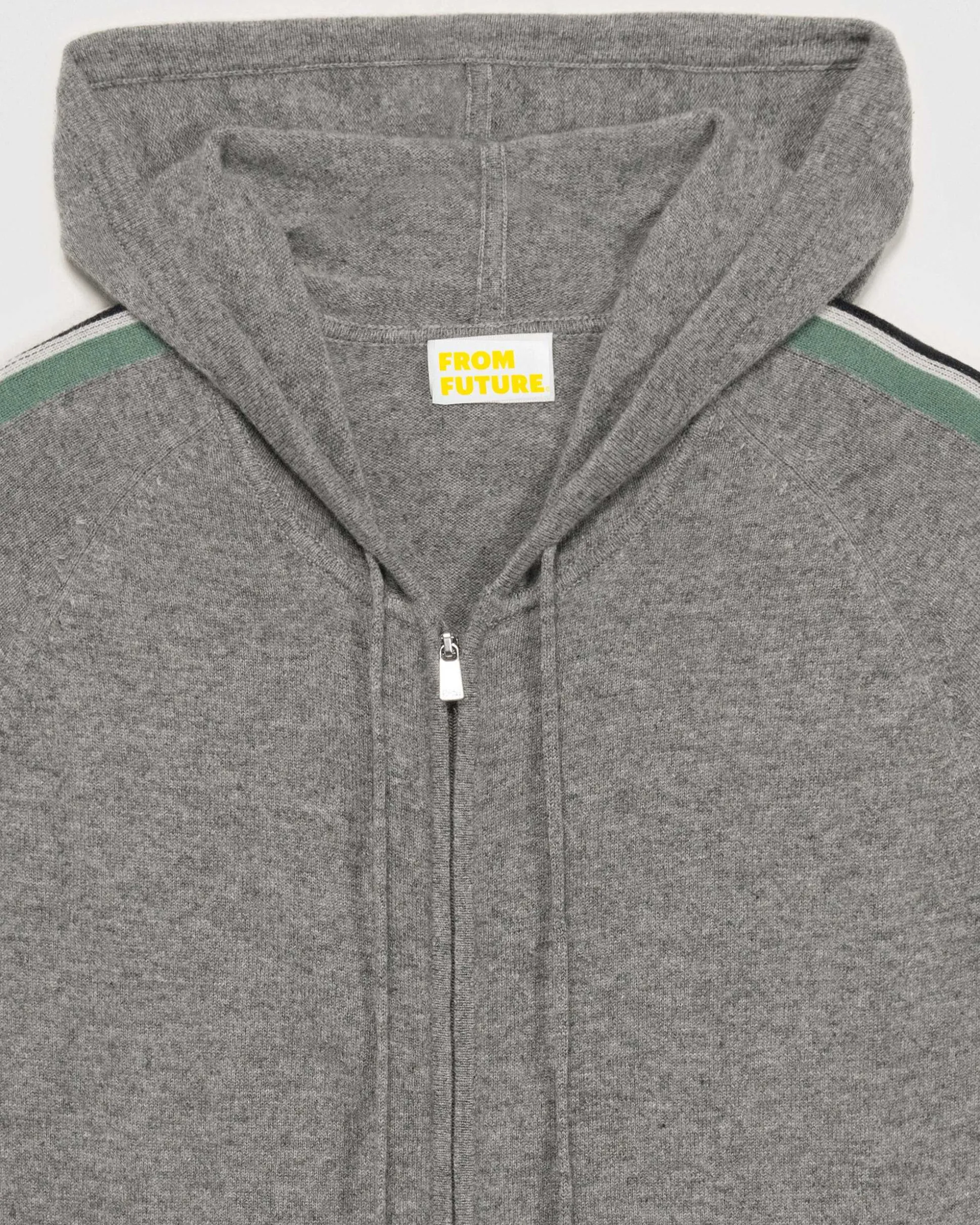 Pull Hoodie Zippe Bandes