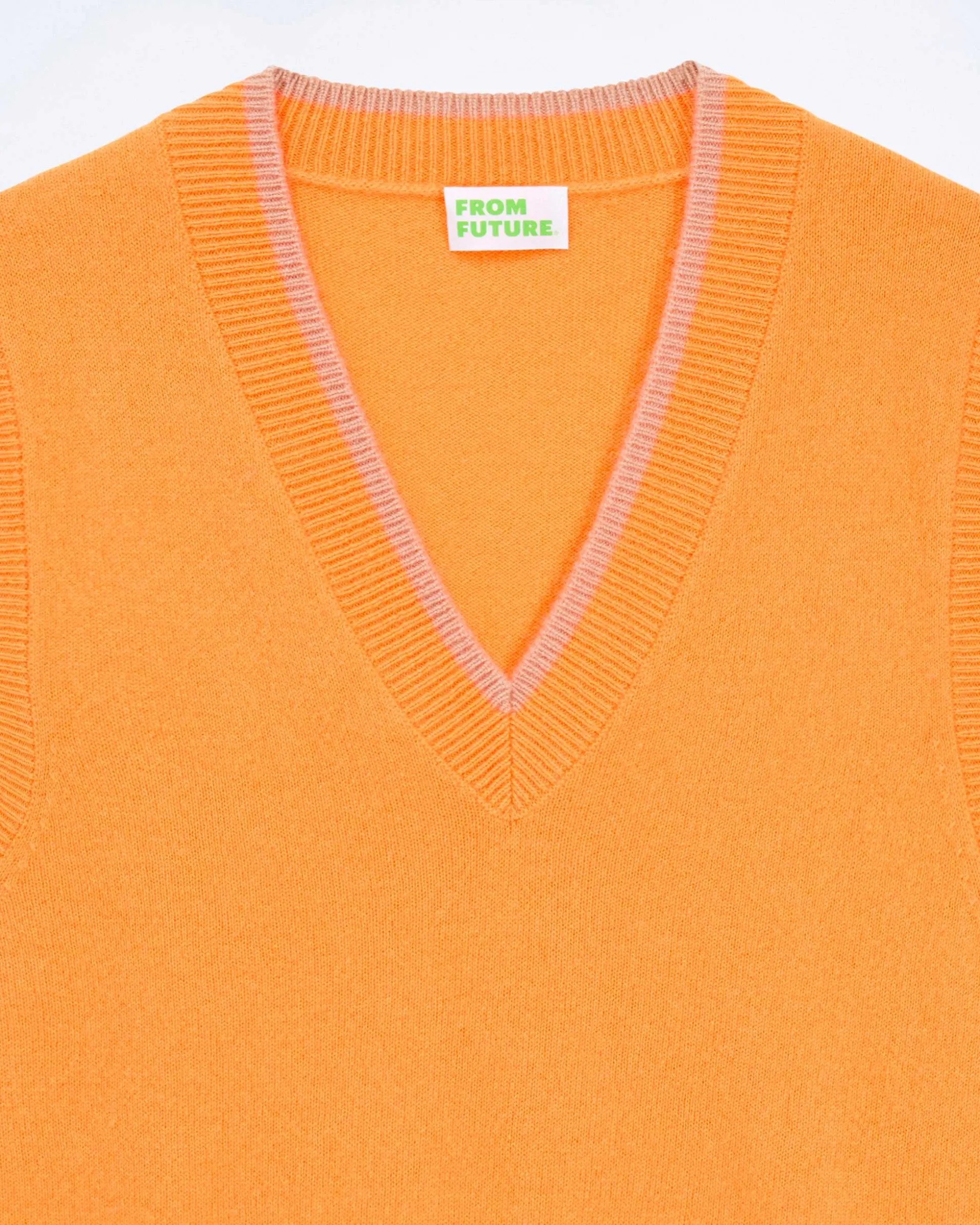 Pull Sans Manche Bicolore