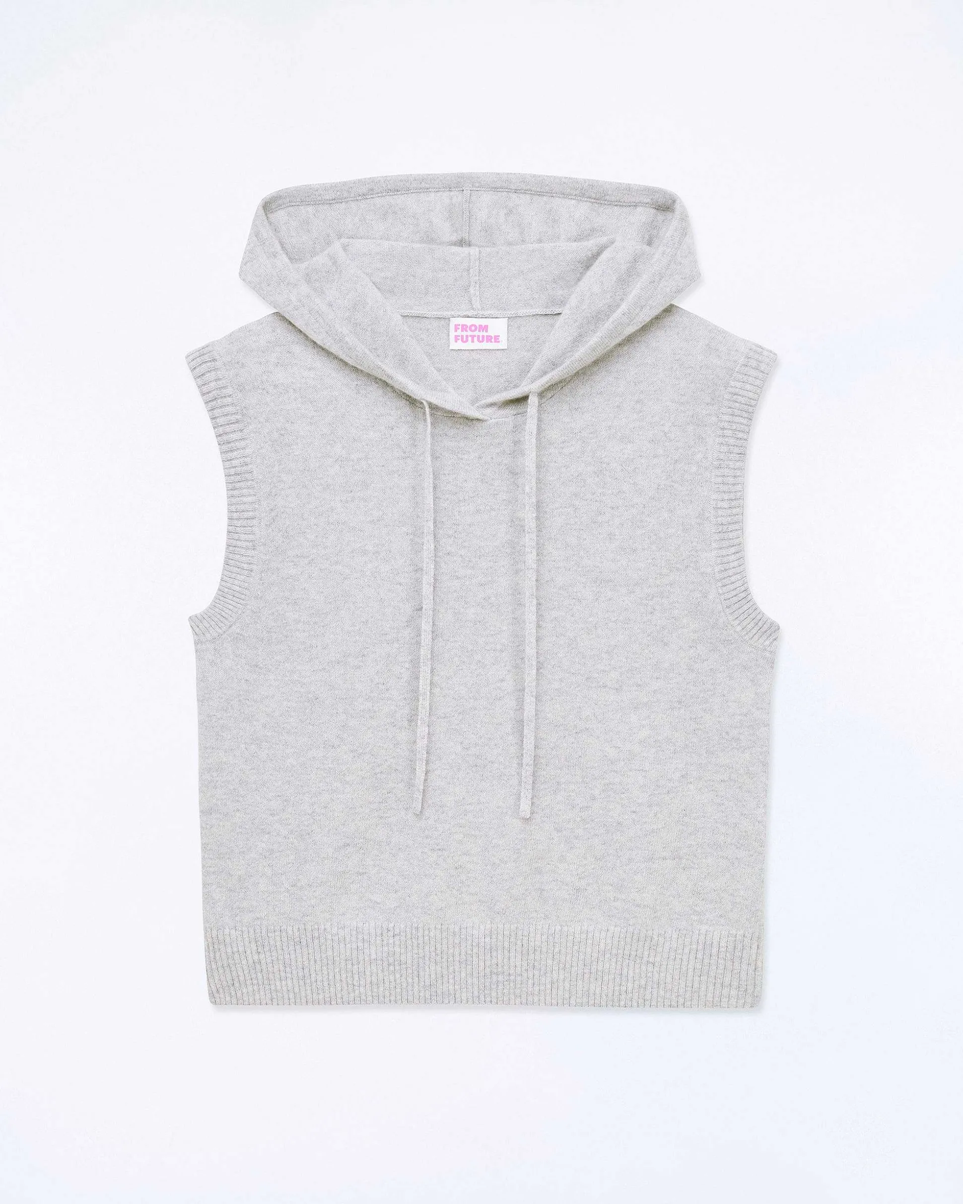 Pull Sans Manche Capuche