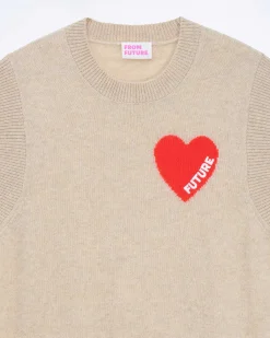 Pull Sans Manche Coeur