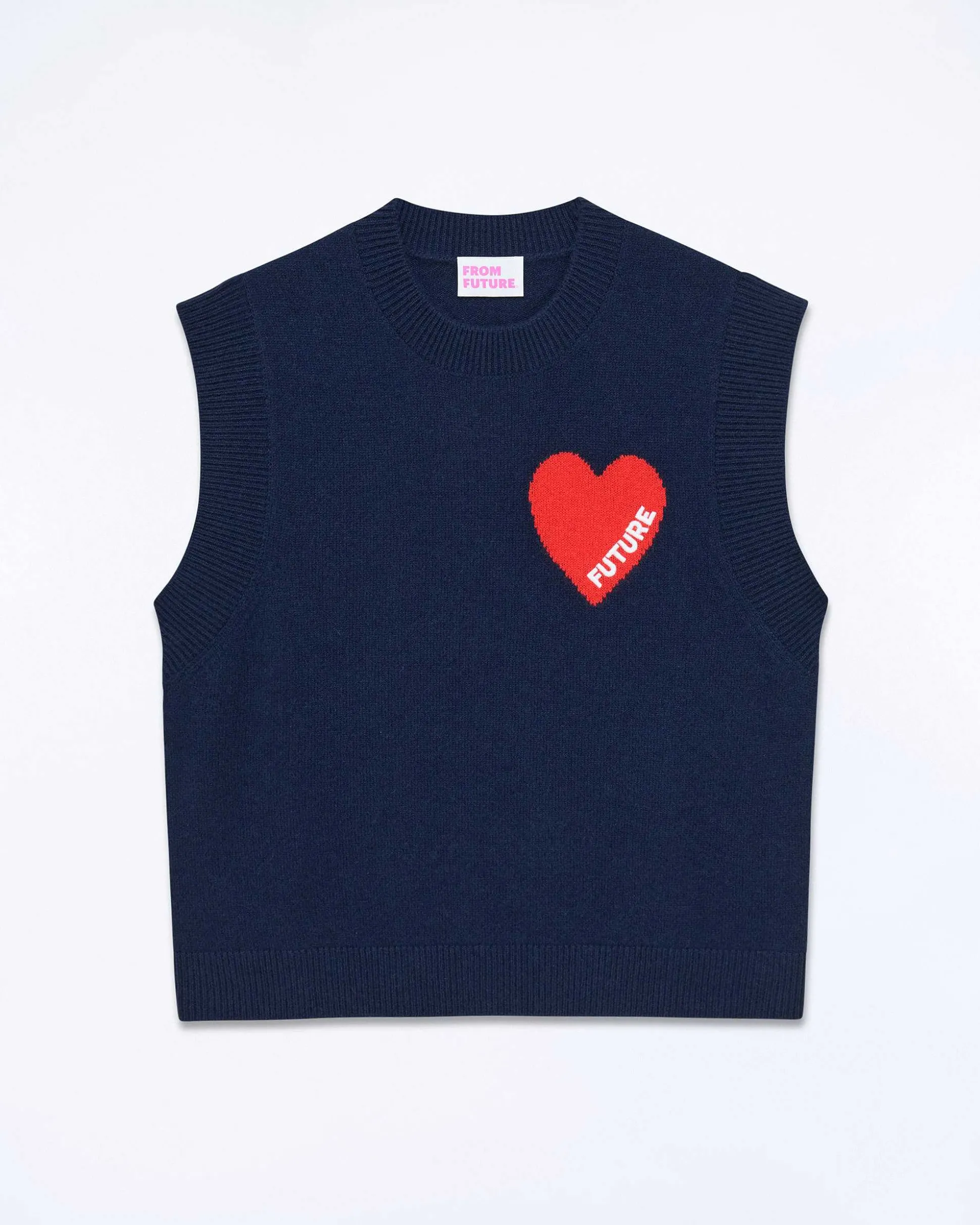 Pull Sans Manche Coeur