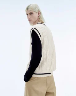 Pull Sans Manche Col Polo Future