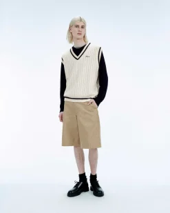 Pull Sans Manche Col Polo Future